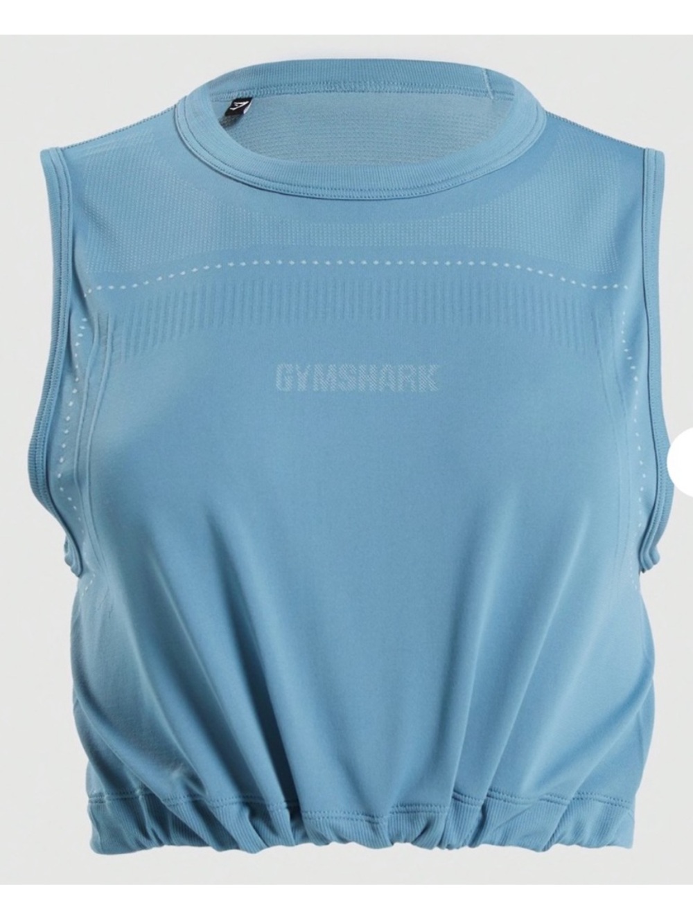 Gymshark Light Blue Seamless Crop Tank Top